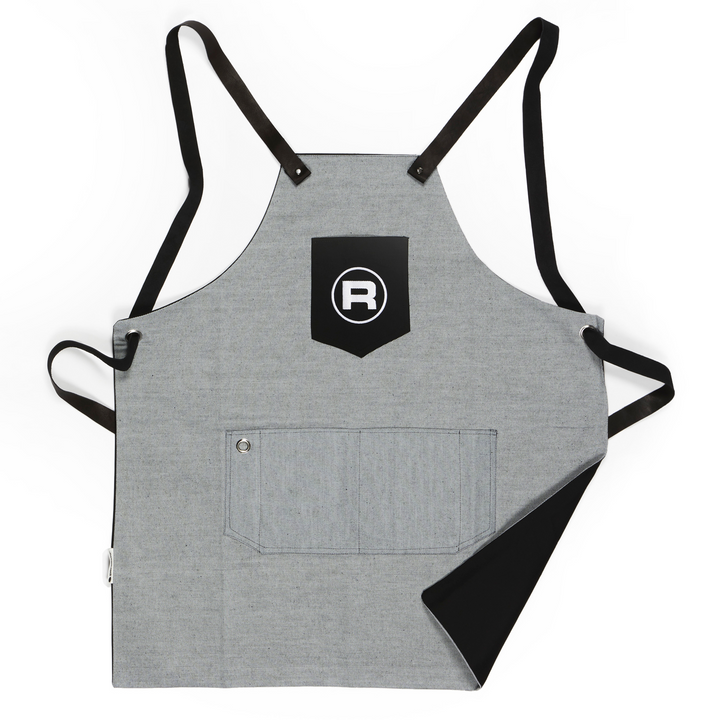 Rocket barista apron, reversible, black straps – Coffee Coaching Club 1