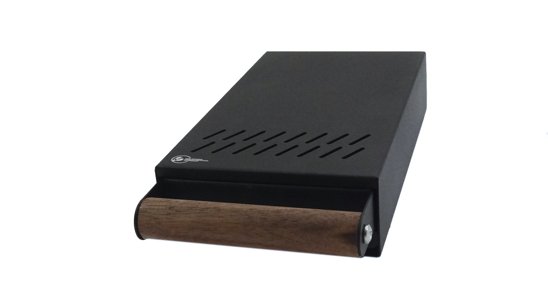 CKDC knock box drawer ProCub 2 - Black / Walnut (14x24x5.5) - Coffee Coaching Club