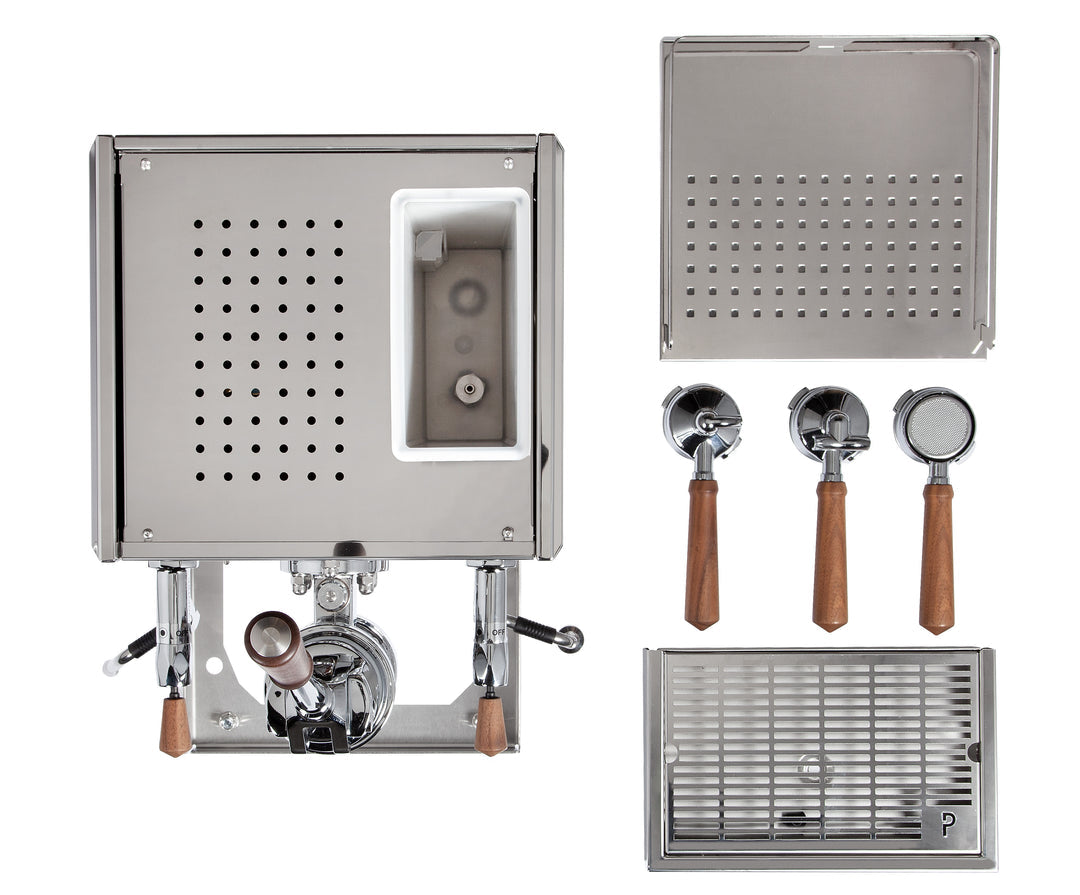 Profitec Pro 800 Nussbaum-Griffe und Hebel – Detail – Coffee Coaching Club 2